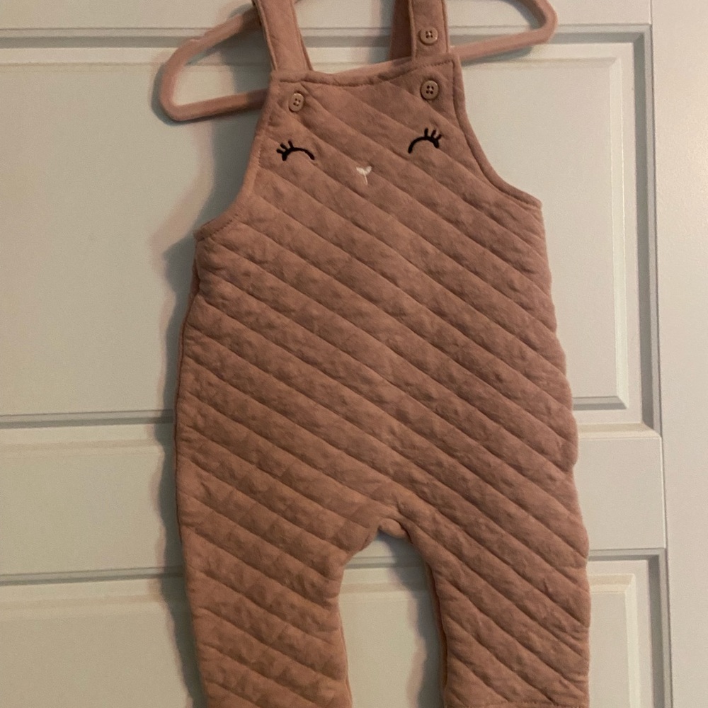 H&M Pink Quilted Overalls